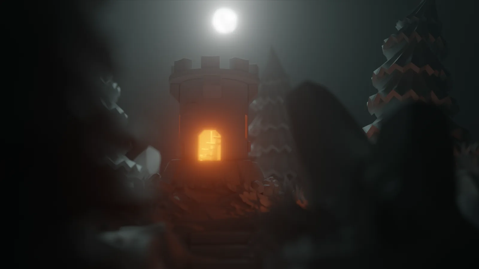 Diorama 3D renderizado